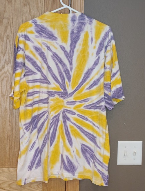 VINTAGE 1999 MINNESOTA VIKINGS RANDALL CUNNINGHAM TIE DYE T-SHIRT ADULT XL