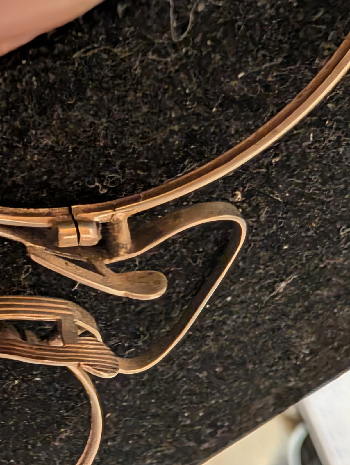 Antique Pince-Nez Eyeglasses Frames With C – Bridge Style Small Loop For Chain
