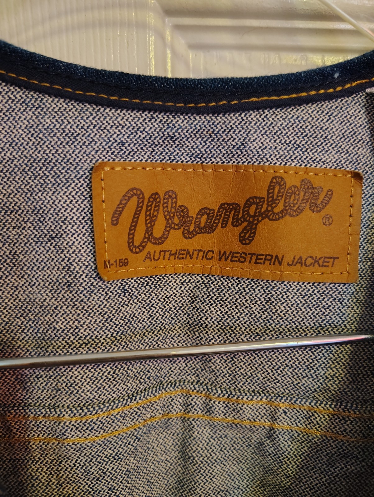 Vintage Wrangler Men’s Denim Western Vest Blue Cotton Button Front Size XL
