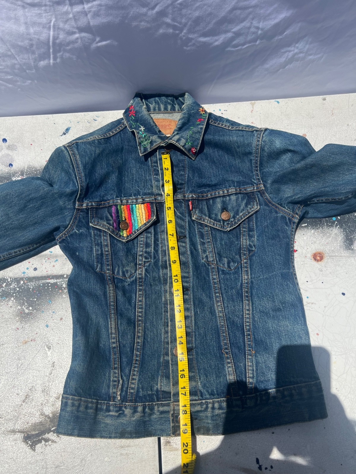 70s Levi’s Big E Custom Embroidered Denim Jacket
