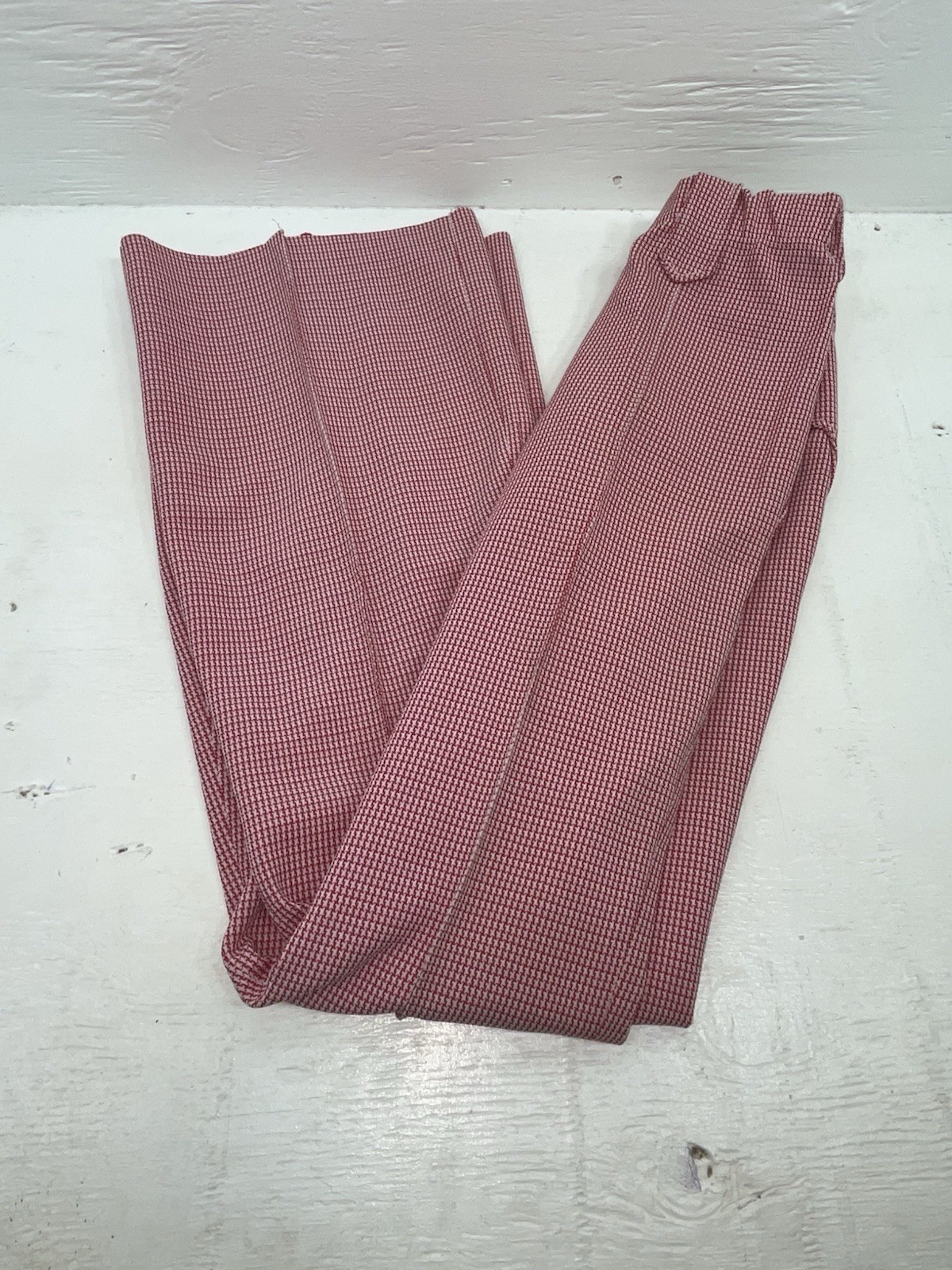 New Vintage Red Checkered Dickson Jenkins Polyester Pants #534 VV-71