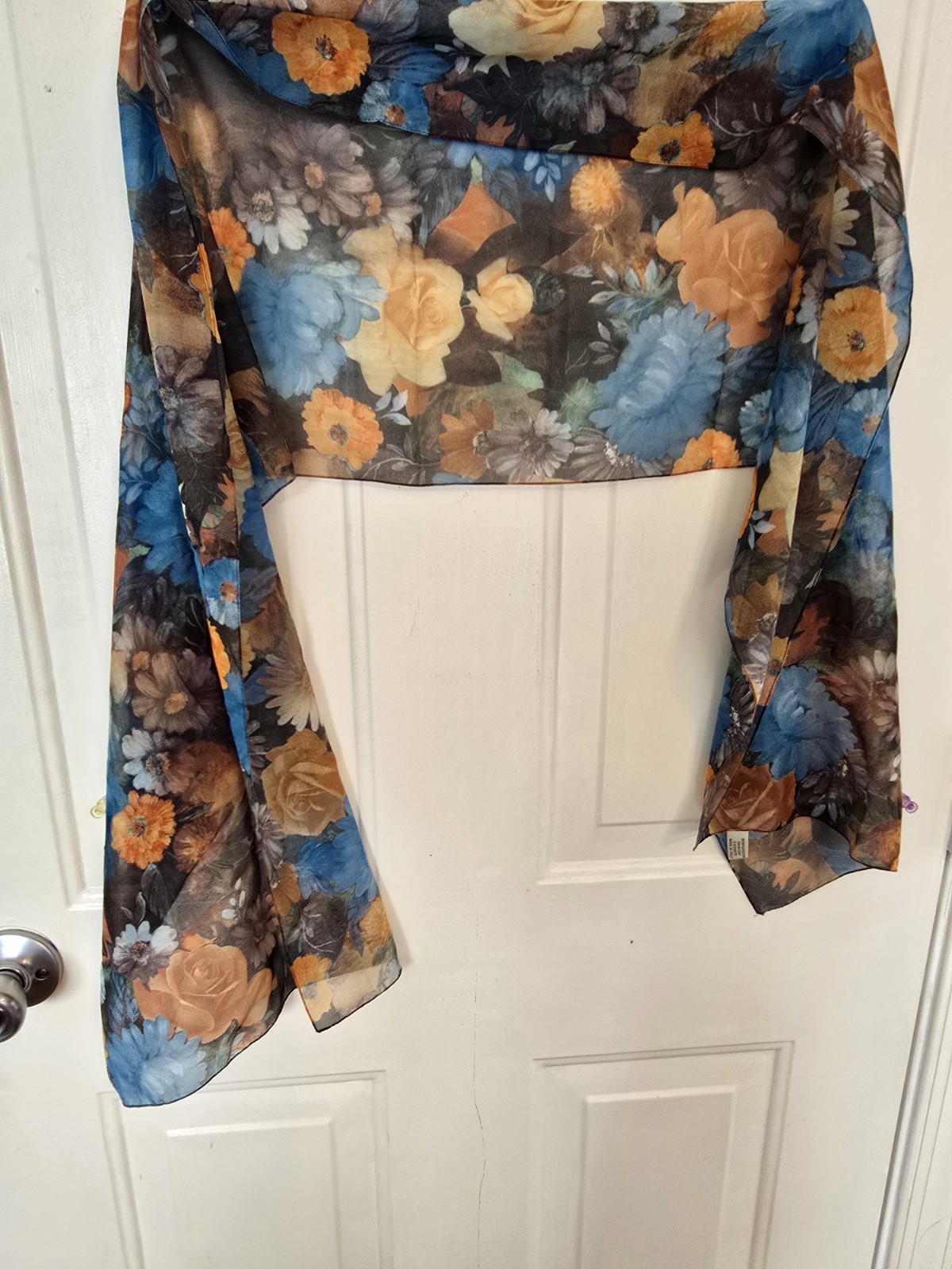 Lot of 10 Different VTG Scarves Long Multi-Color Various Fabric Blends