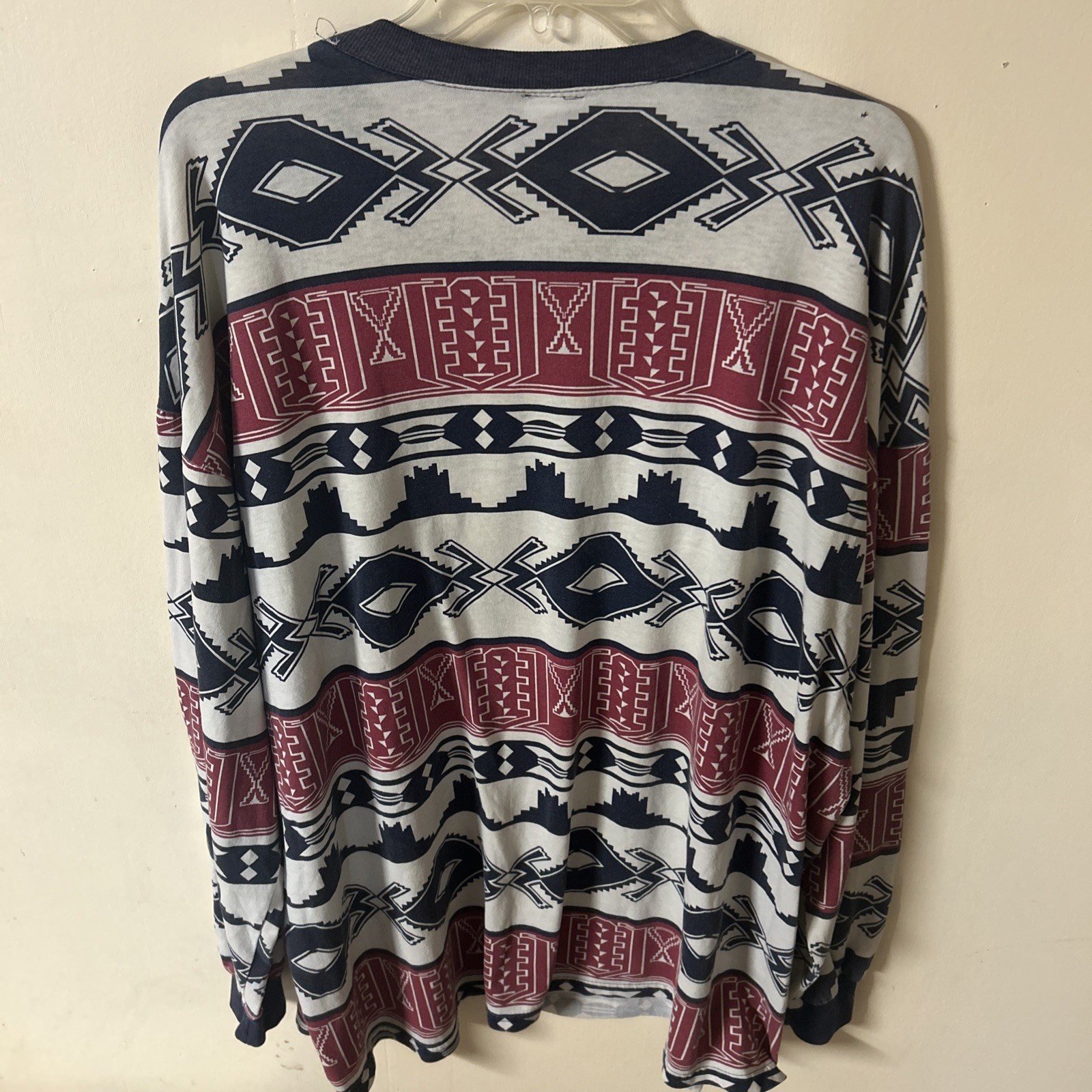 Nike Geometric Navajo Shirt Men XL Vintage 90’s AOP Abstract Design Made USA
