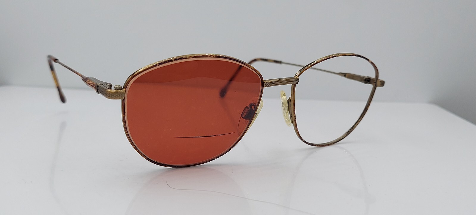 Vintage Neostyle Office 229 582 Brown Gold Oval Sunglasses Germany FRAMES ONLY