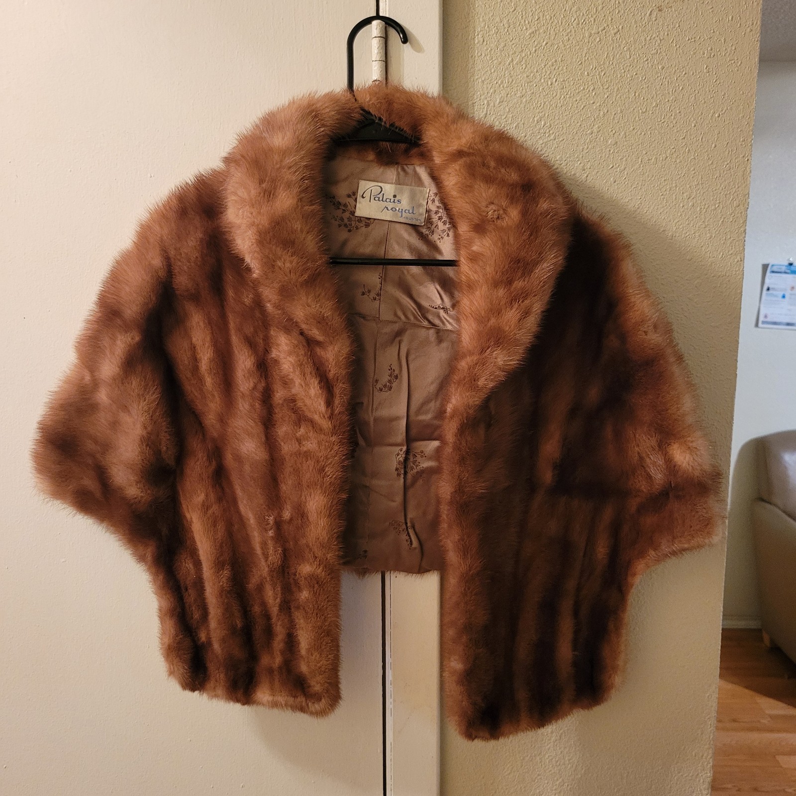Vintage Palais Royal Genuine Mink Fur Stole Jacket Shrug Bolero – Mid Century…