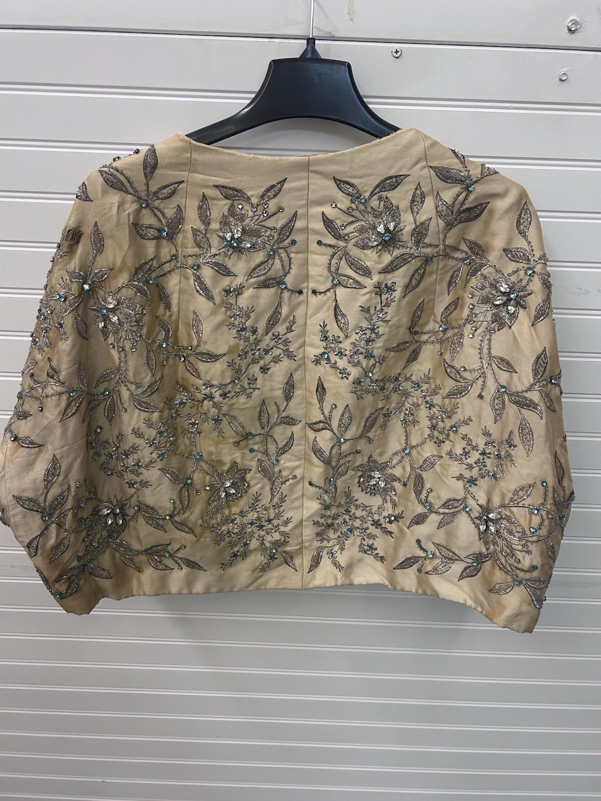 Vintage 1950s Christian Dior London Modèle Original Beaded Silk Couture Jacket