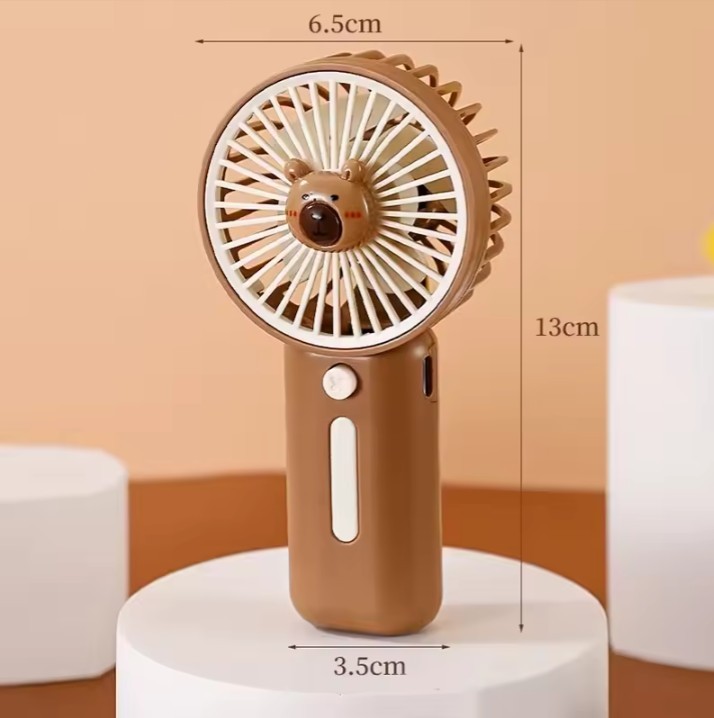 Portable Mini USB Rechargeable Handheld Fan 3 Speed High Wind Power Summer Cool