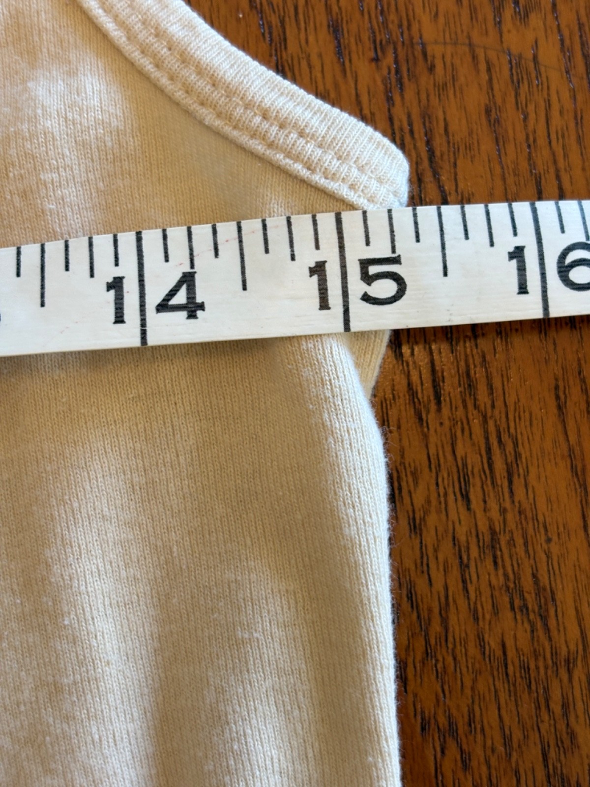 Vintage 80s 90s Thin Natural Cream Cotton Tank Top Blank S/M Minimalist Prarie
