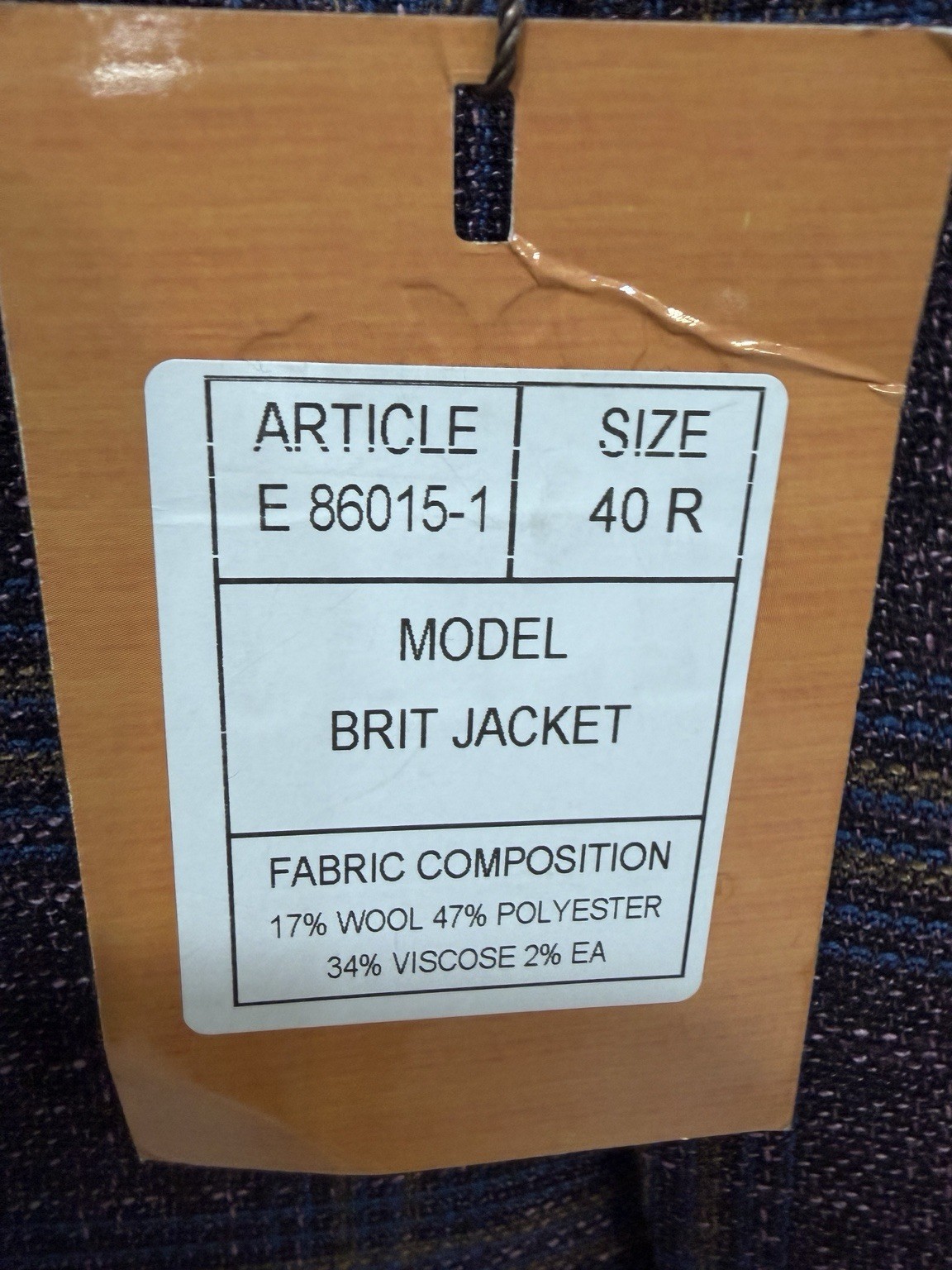 Enzo Sport Coat 40R Classic Fit 100%wool Two Button Burgundy Windowpan Italian ￼