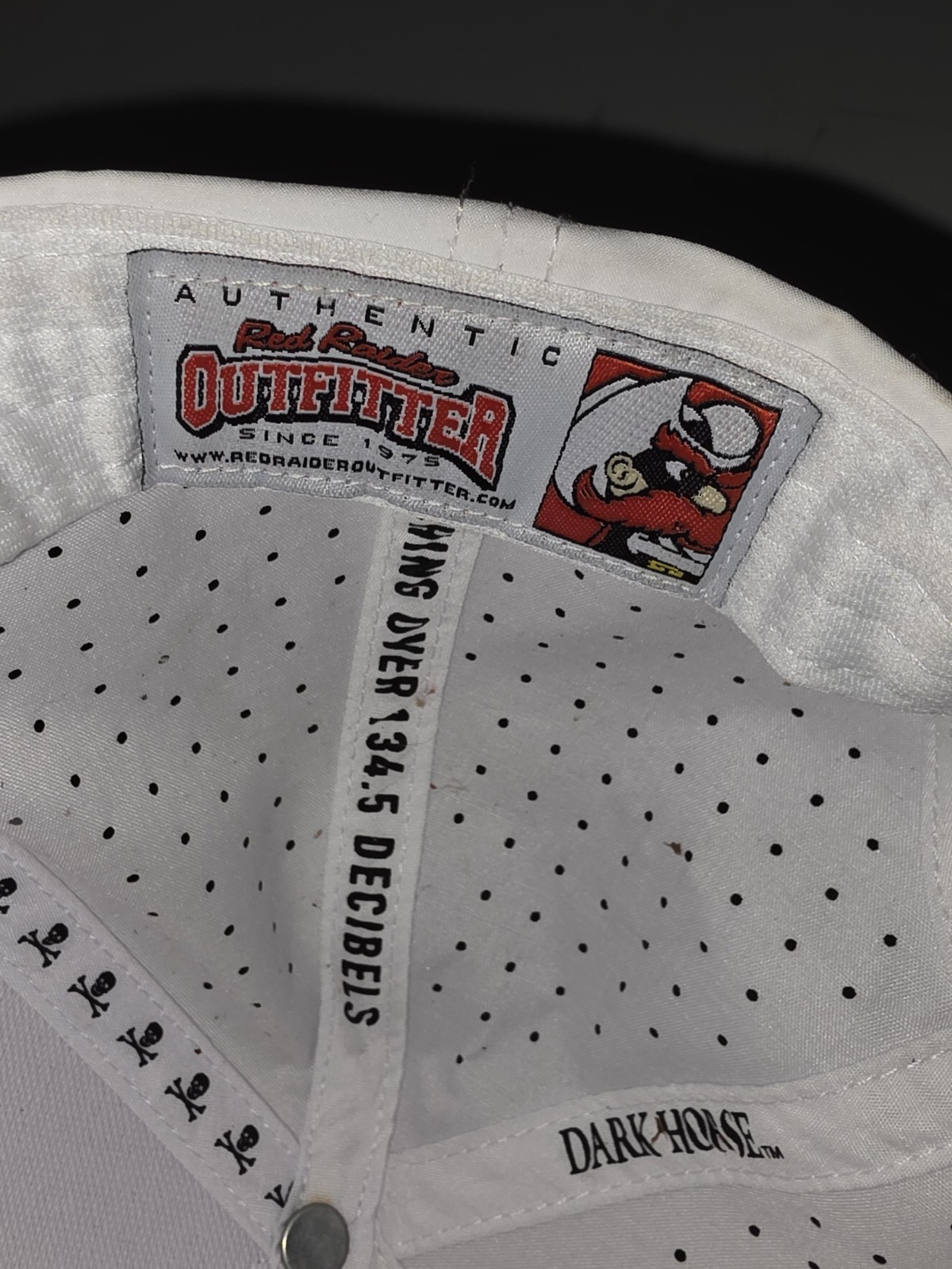 Texas Tech Dark Horse Leach Era “Raise The Flag PVC” White Sport SB Cap