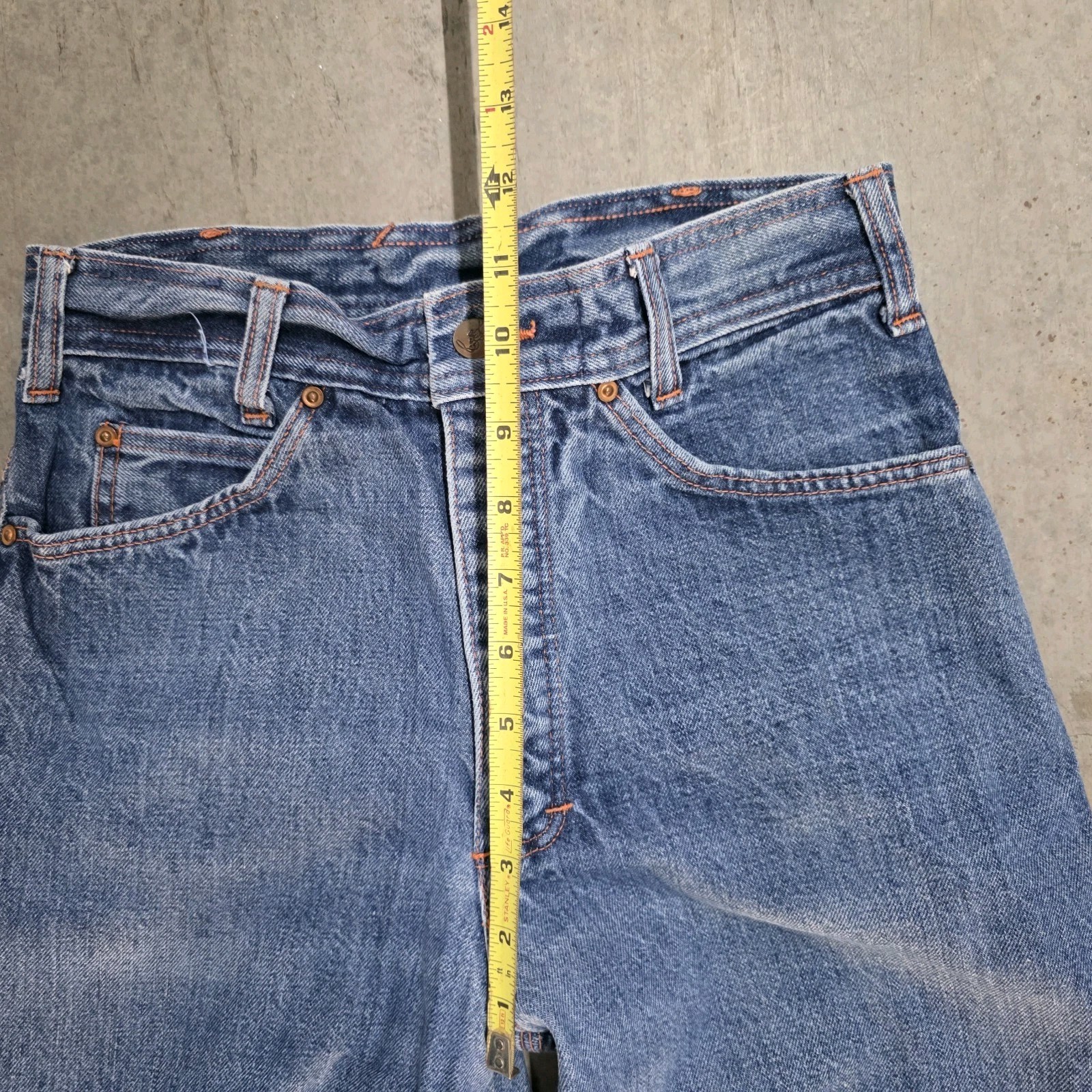 70s San Francisco Riding Gear Flared Buckle Back Jeans Women’s 26×31 Pinched