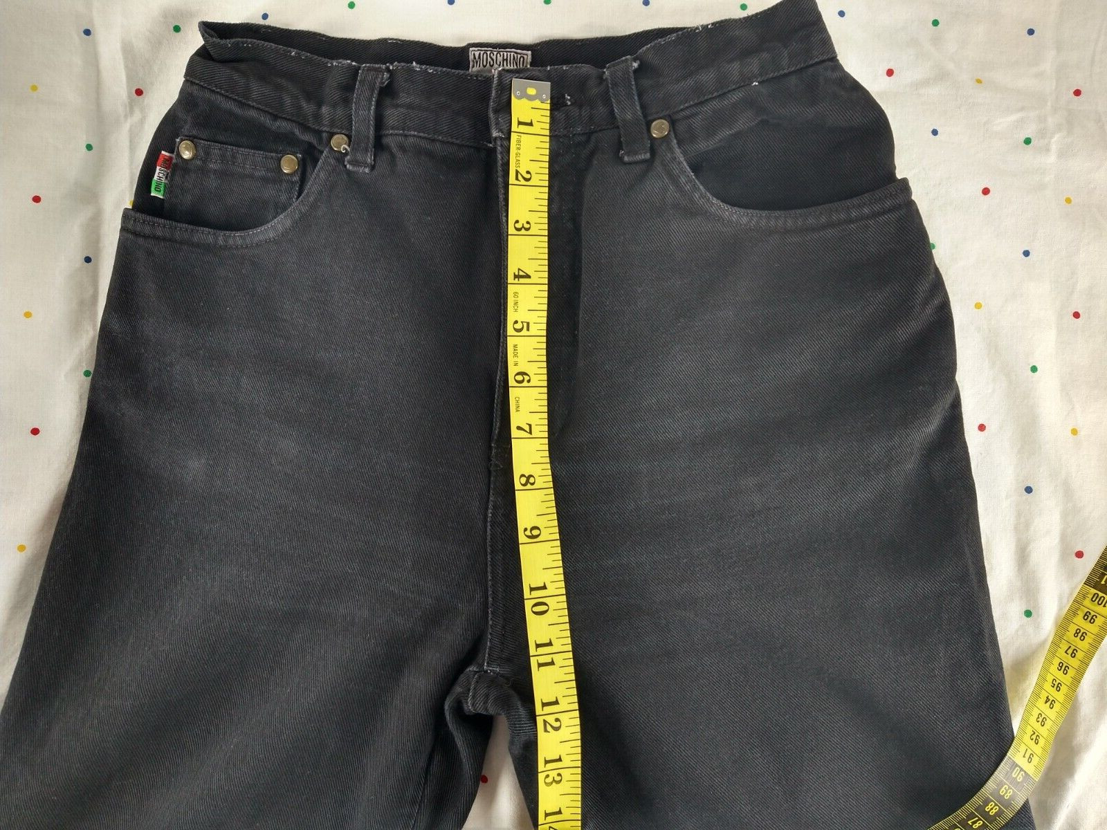 Vintage Moschino Women’s Jeans Pants W/Peace Sign On Its Pocket Size 29 CF