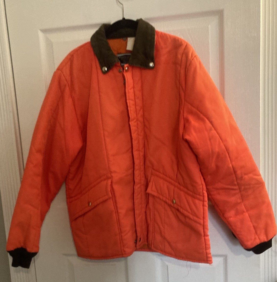 Sears Work N’ Leisure Hunting Jacket 1960s Mens Medium 40-42 Orange USA VTG