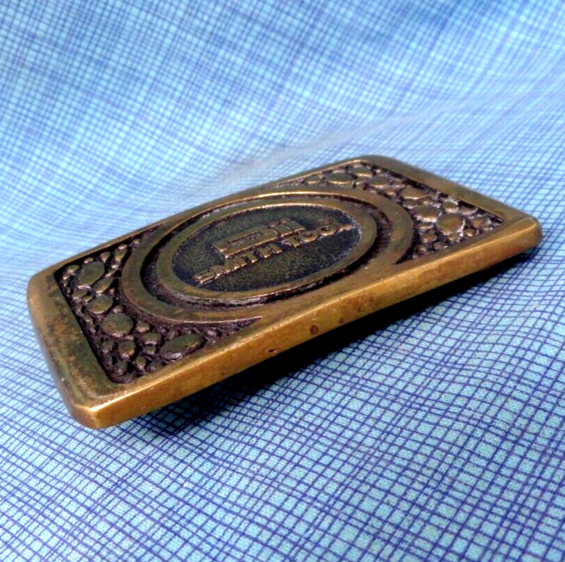 Sii Smith Tool Promo Dress Belt Buckle Gas Oilfield Services Vtg 80s BTS .NOX114