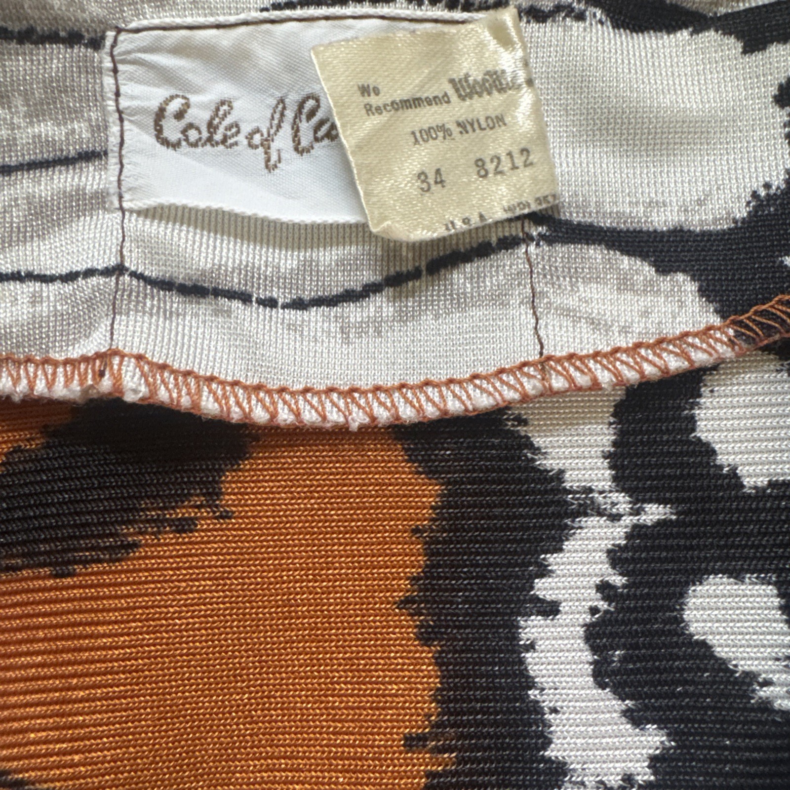 Cole of California Vtg 70s Maxi Wrap Dress Med Monarch Butterfly Print