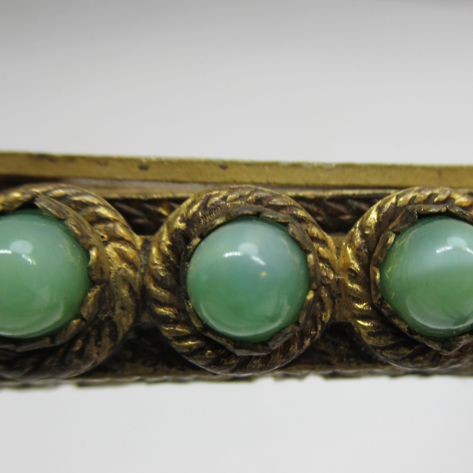 Antique Vintage Jewelled Purse Frame Green Jewels – SELLER PAYS US TARIFFS