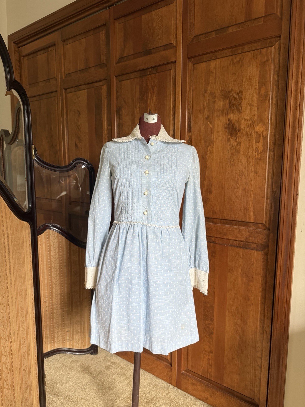 RARE Vintage 1960s Twiggy London Girl Dress & Original Hanger BUNDLE Mod 60s