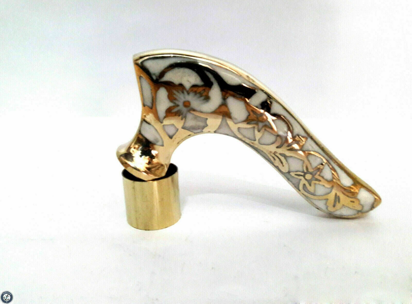 BRASS LEAF VICTORIAN HEAD HANDLE FOR VINTAGE WOODEN WALKING STICK CANE GIFT NEW