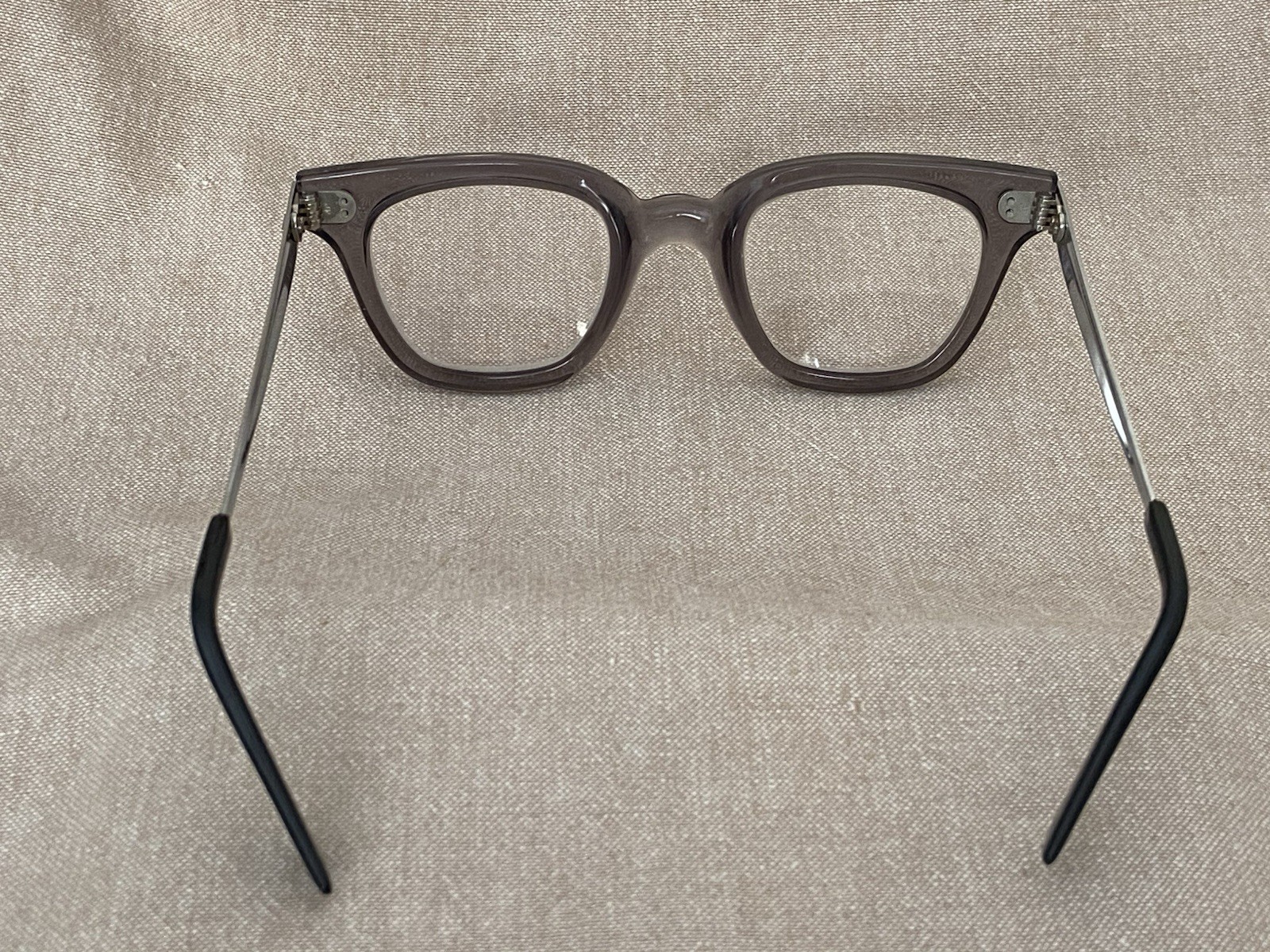 Vintage Fend-All T-30 Z87 Safety Glasses / Eyeglass Frames 4 1/2” VTG