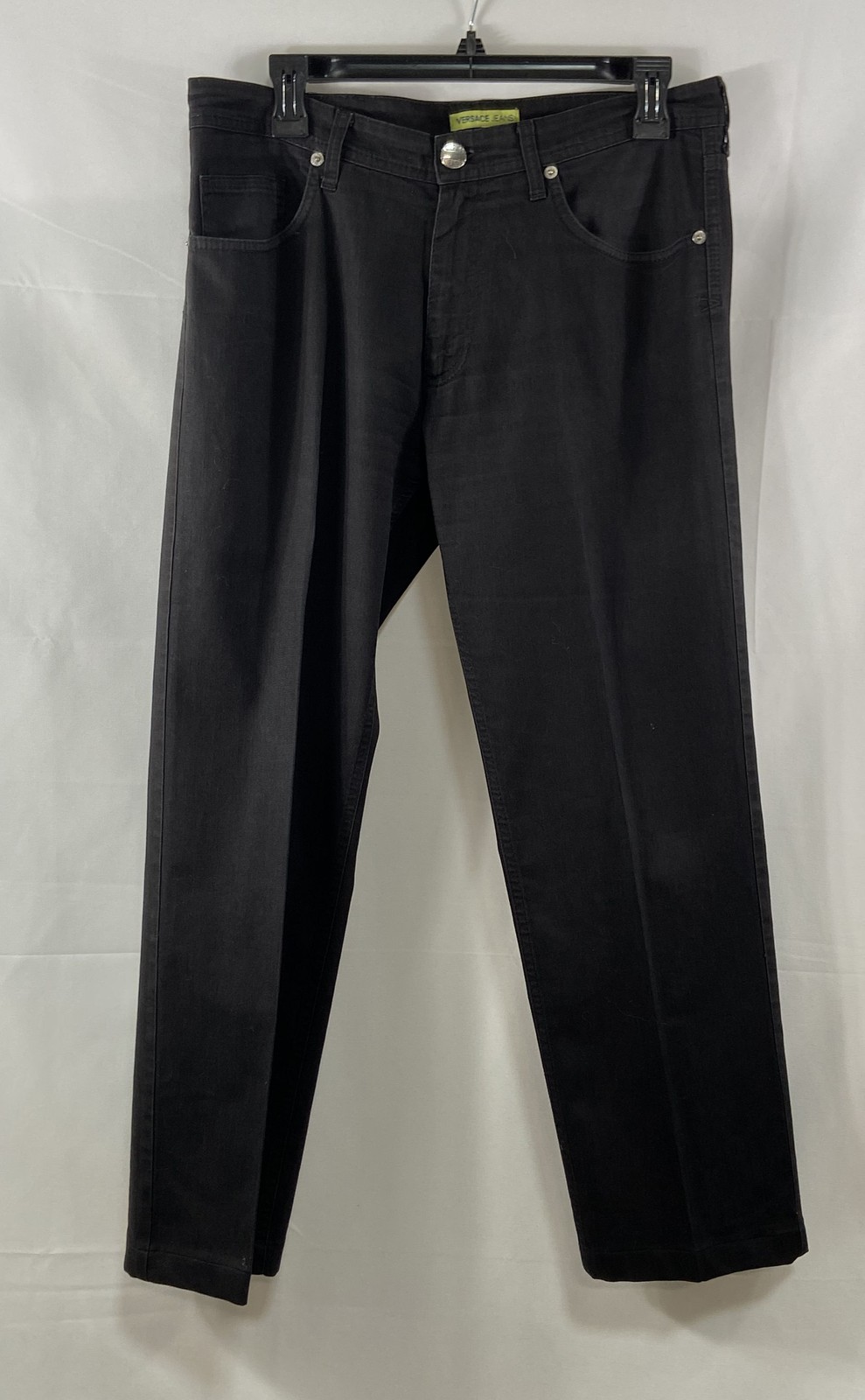 Versace Jeans Men’s Black Straight Leg Jeans Made in Italy Vintage Sz 32