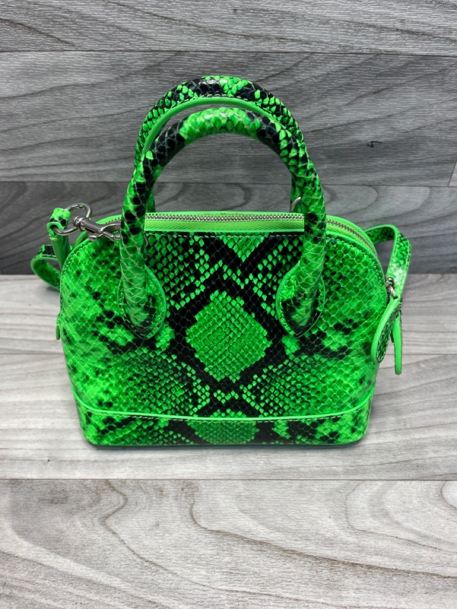 Balenciaga Green Snakeskin Ville Mini Top Handle Bag (A1D015248)