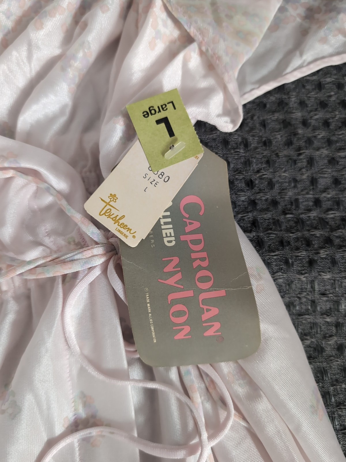 Texsheen Lingerie Robe Russell Newman Nylon Size Large New With Tags Vintage