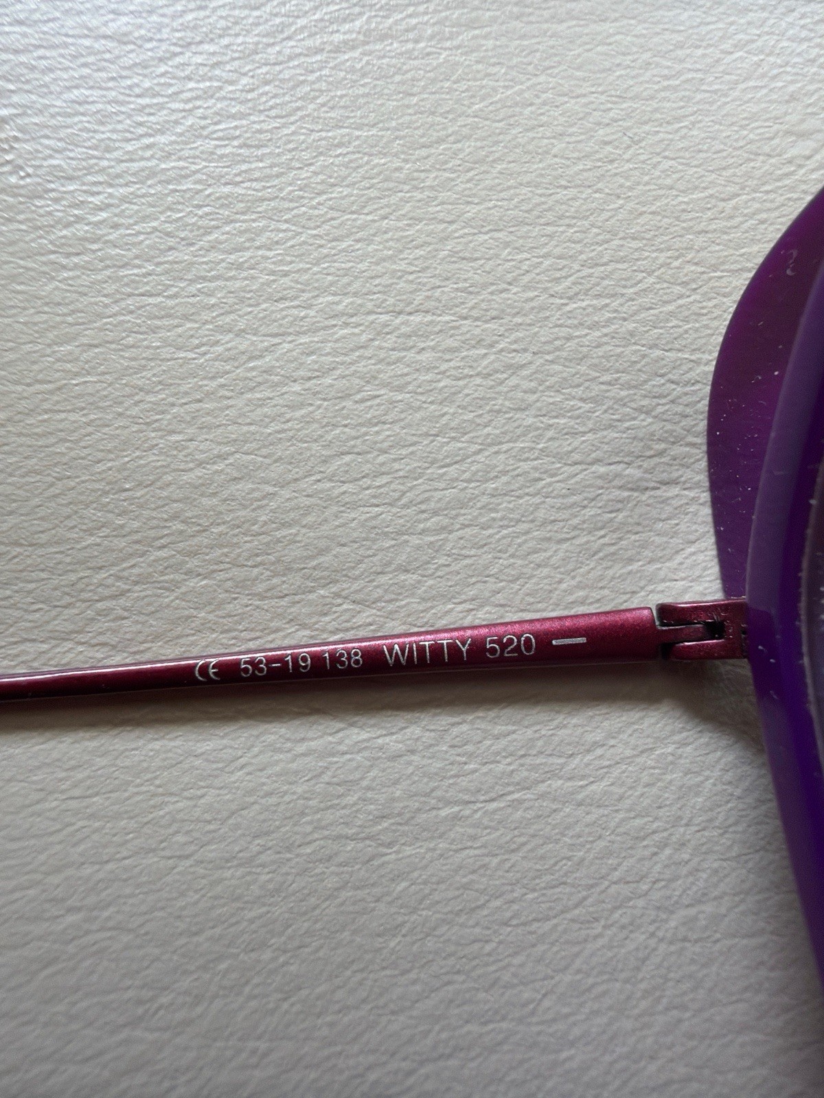 “Caroline Abram Paris WITTY 520 Burgundy Purple Eyeglass Frames 53-19 138”