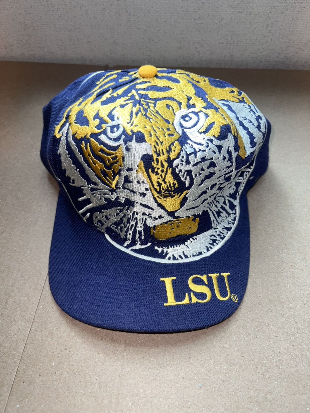Vintage Rare LSU Monster Logo Big Logo The Game Wool SnapBack Hat