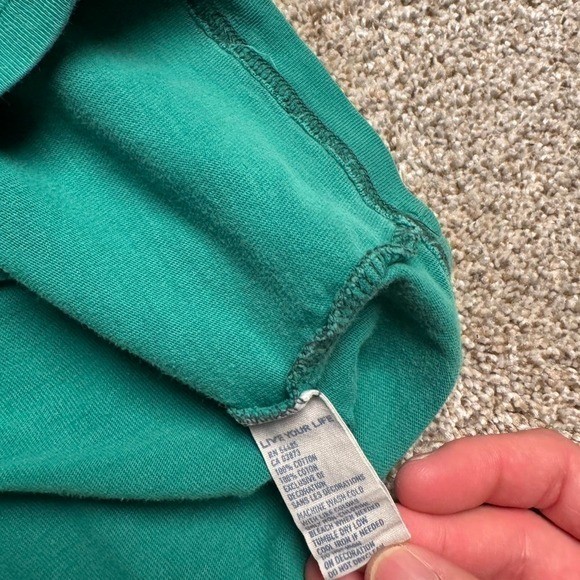 GREEN AMERICAN EAGLE “VINTAGE FIT” PATCHWORK TEE