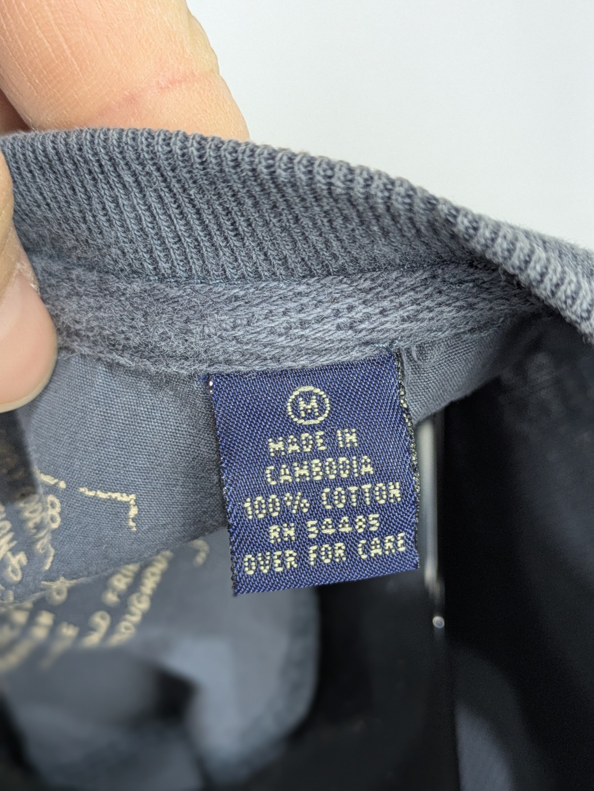 Vintage 90s American Eagle Outfitters Navy Henley Shirt L/S Mens M 90’s Y2K