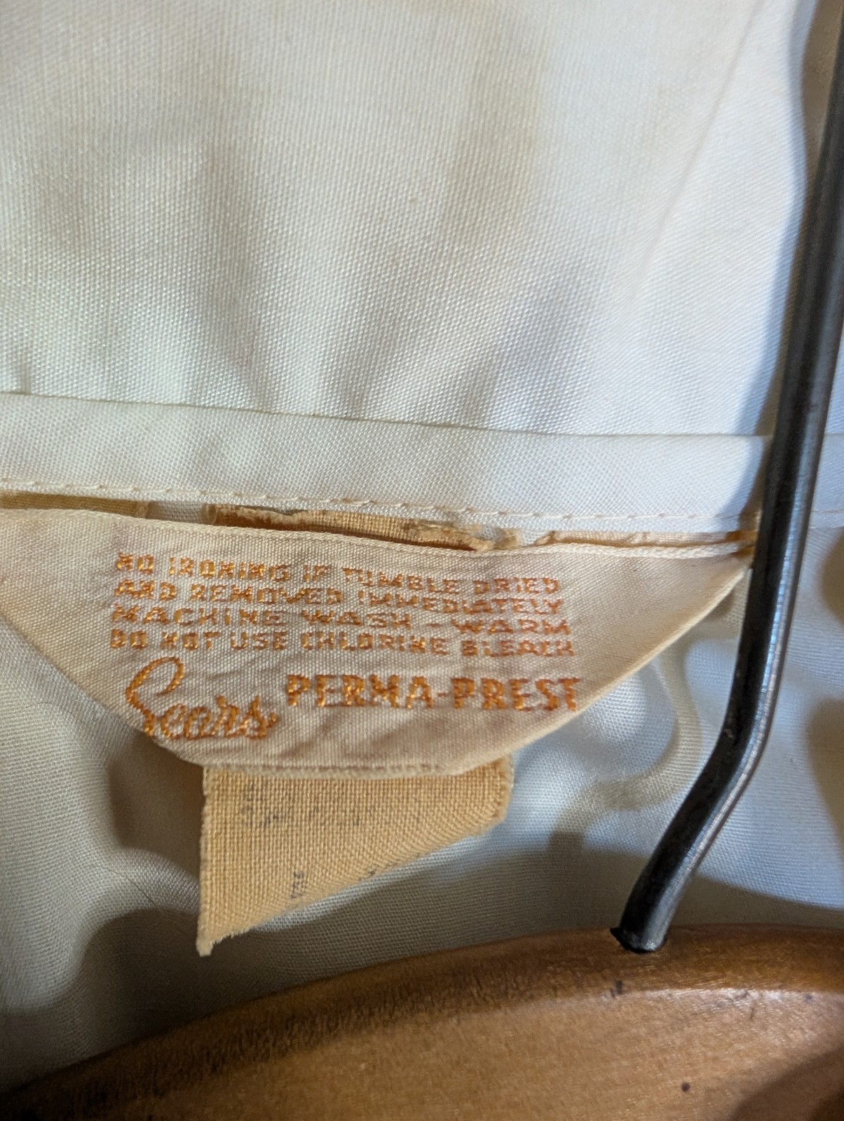 VTG 60s Fort Devens Bowling Shirt Sears Perma Prest Hand Painted “Goof Offs”