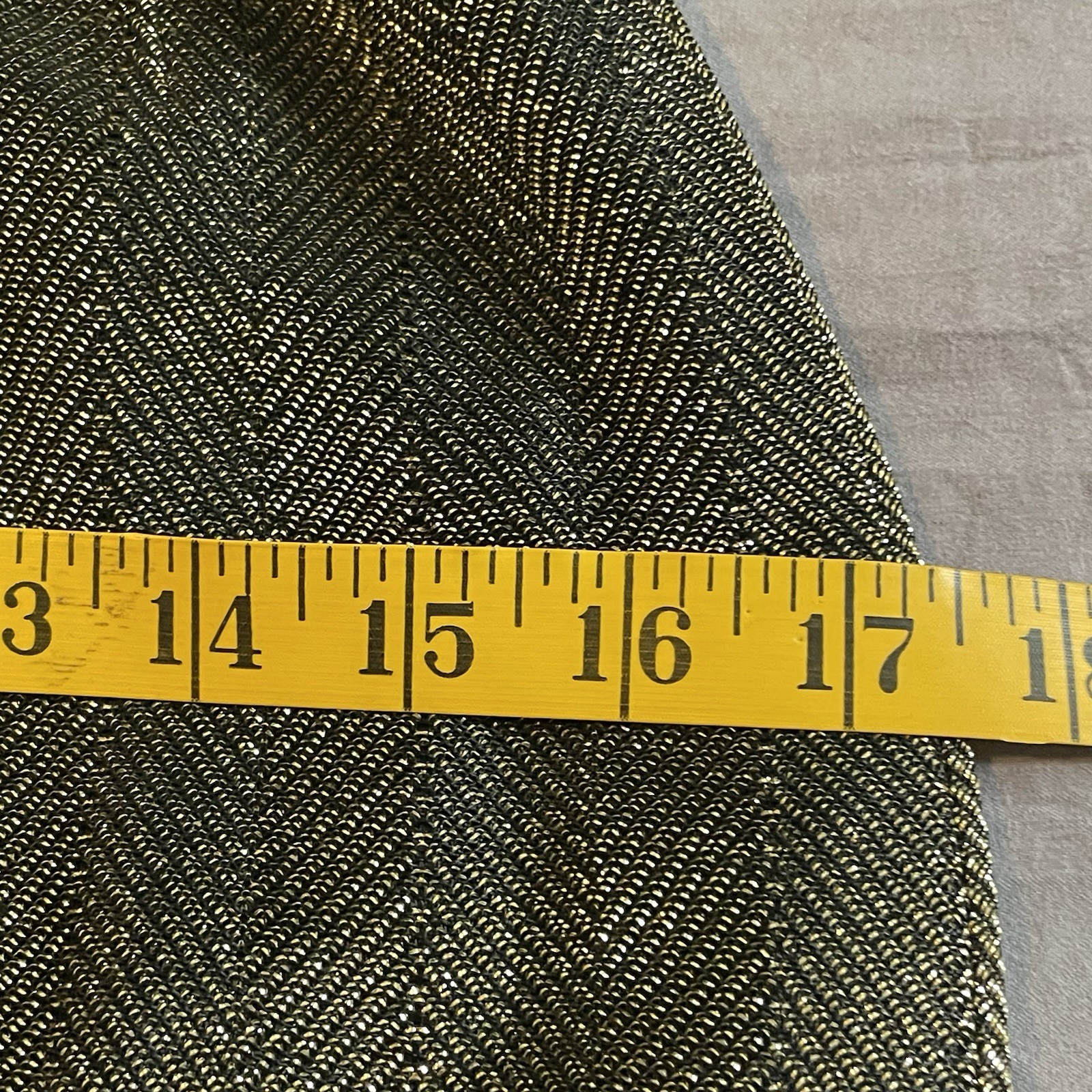 Vtg 60’s Gold Lame Metallic Wiggle Sress Sleeveless Pencil Cocktail Party Gown