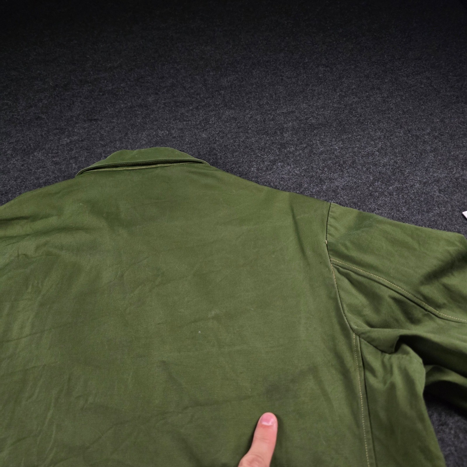 Vtg Chinese Military PLA Uniform Chore Jacket Mao Olive Green Vietnam Coat Men’s