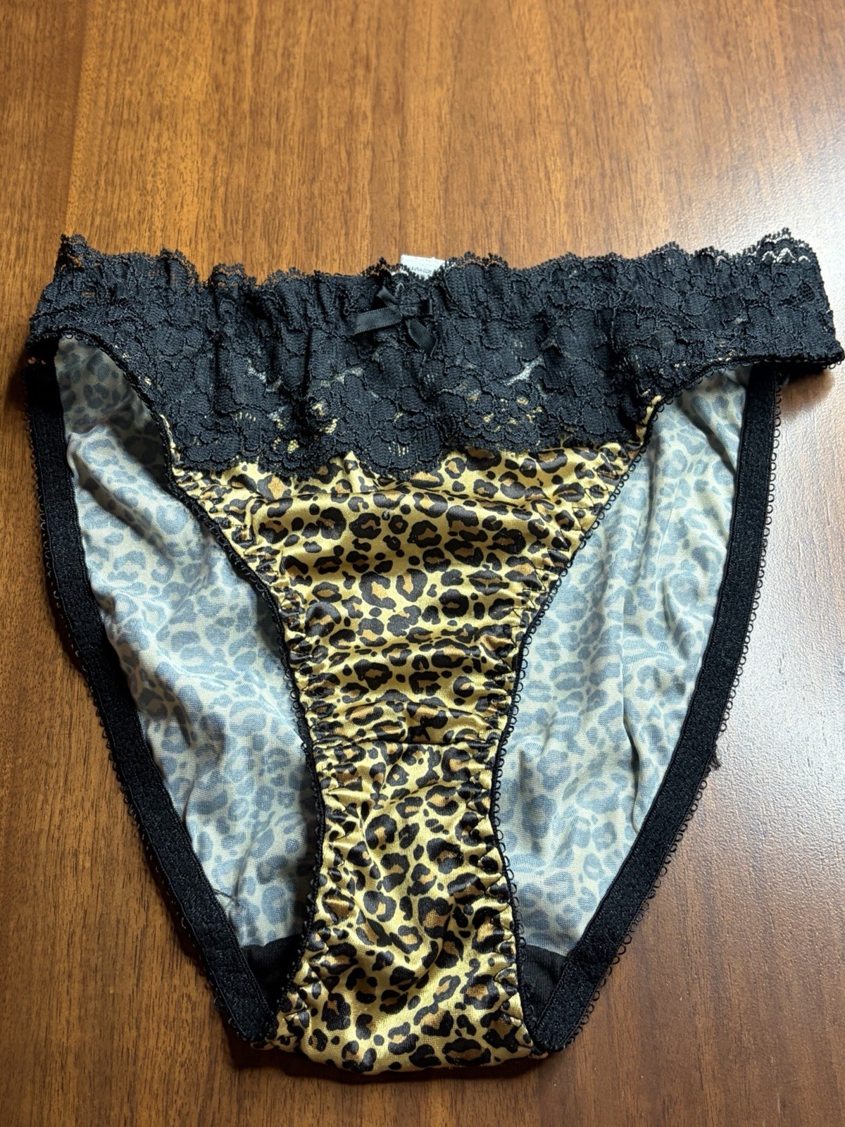 VTG Animal Print Hi Cut Panties Size 6