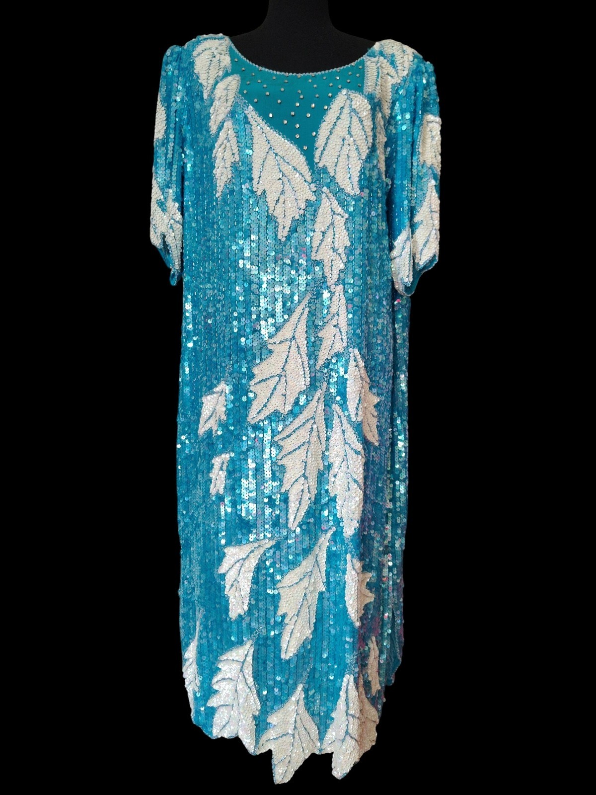 Lot of 11 Vintage Beaded & Sequined Dresses/Sets Mixed Formal Evening Wear