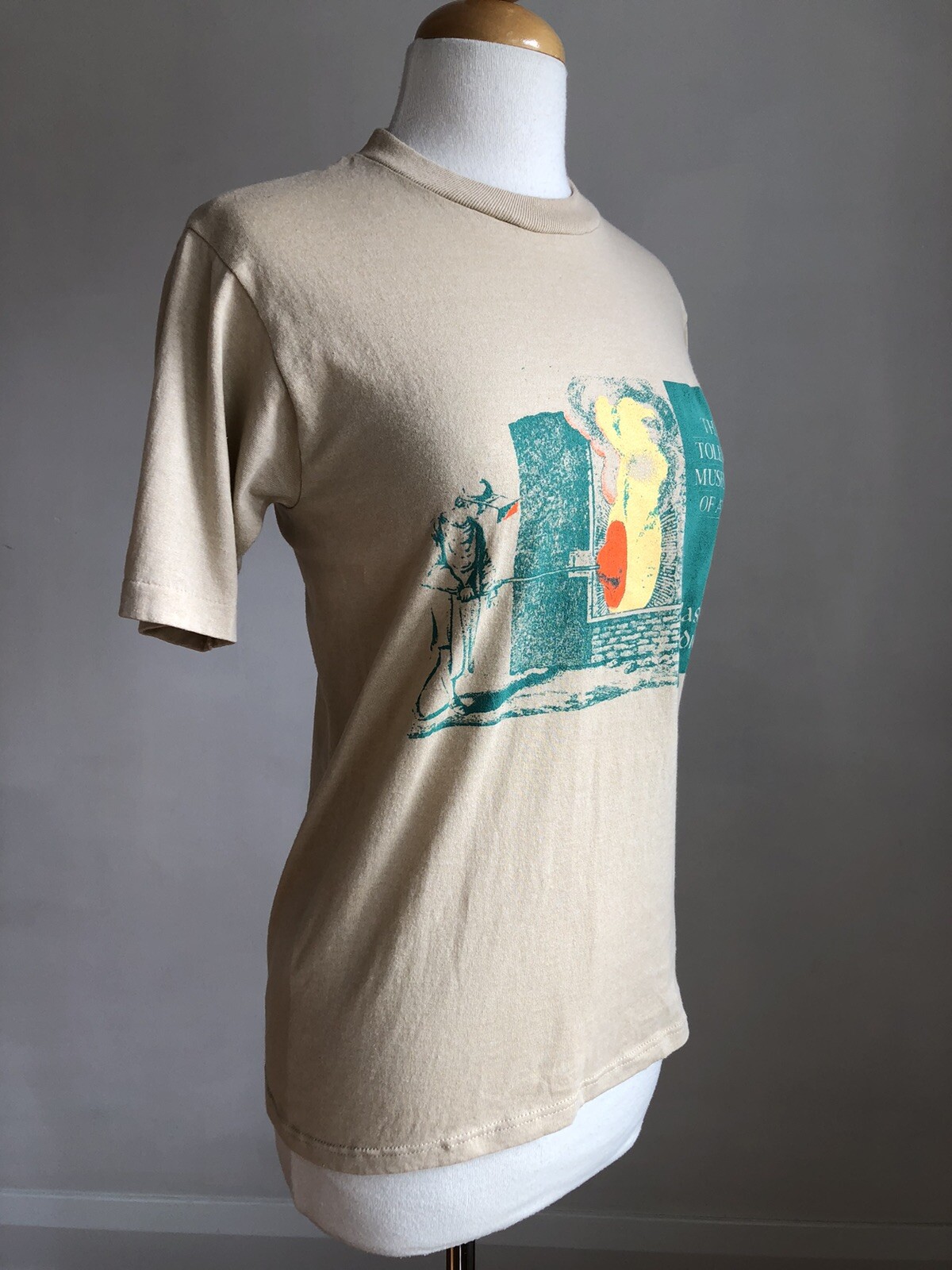 FABULOUS VTG JERZEES Toledo Museum Of Art Glass Studio Glass Blower T-shirt SZ S
