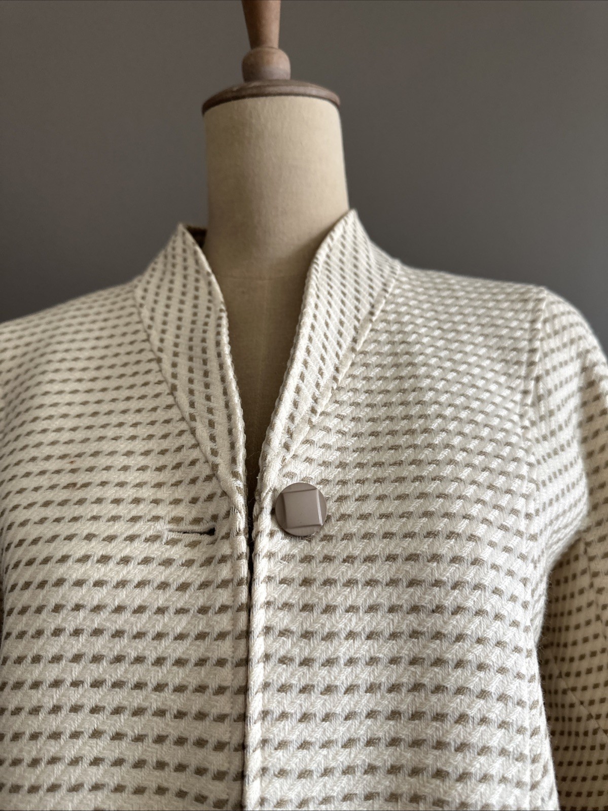 COURREGES VINTAGE 80s PARIS WOOL Jacket & Skirt Suit Size 0 (FR) Sz 6