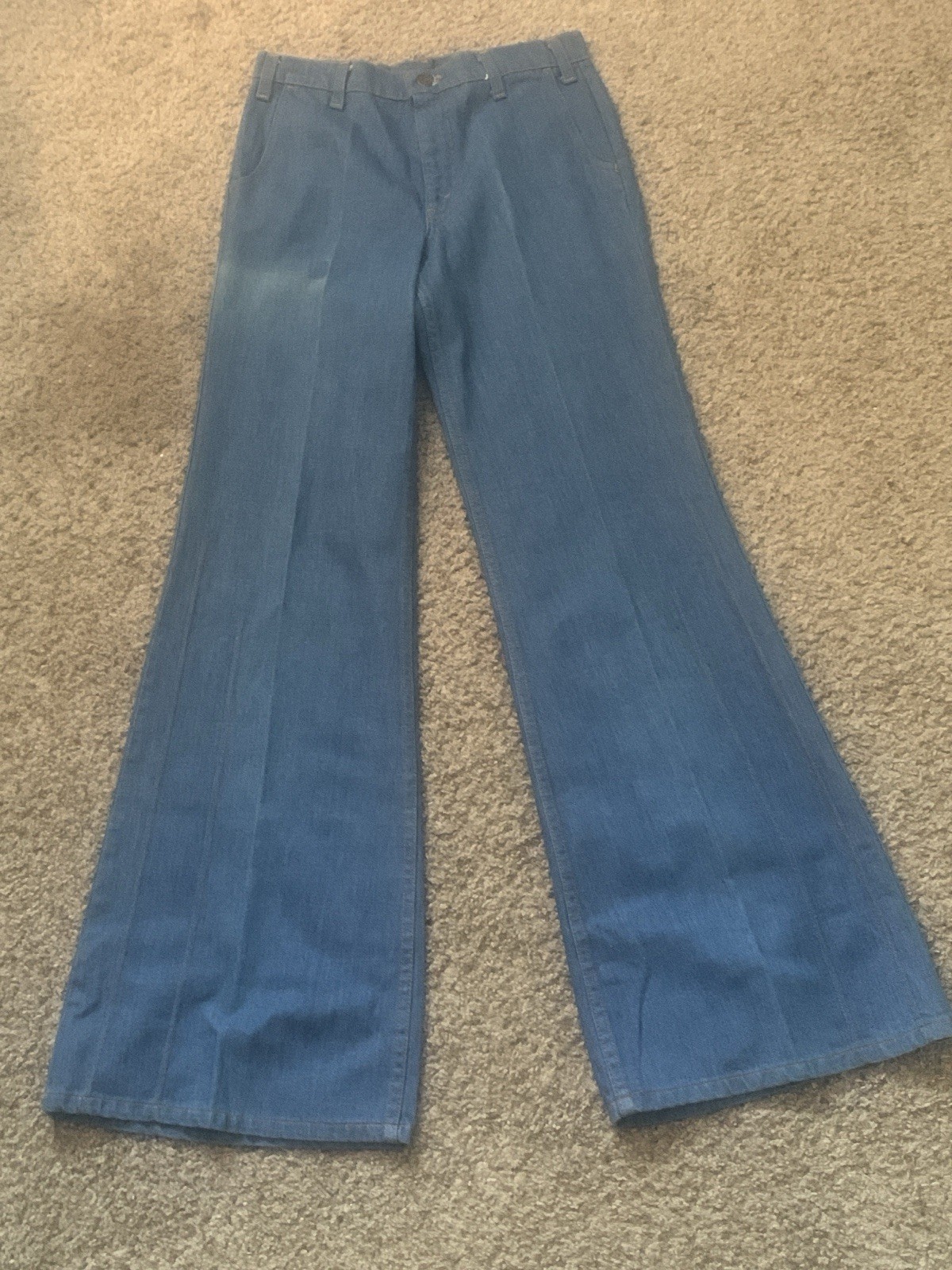 Vtg 70s NEVER WORN RARE Orange Tab Levi’s Movin On Bell Bottom Flare Disco Pants