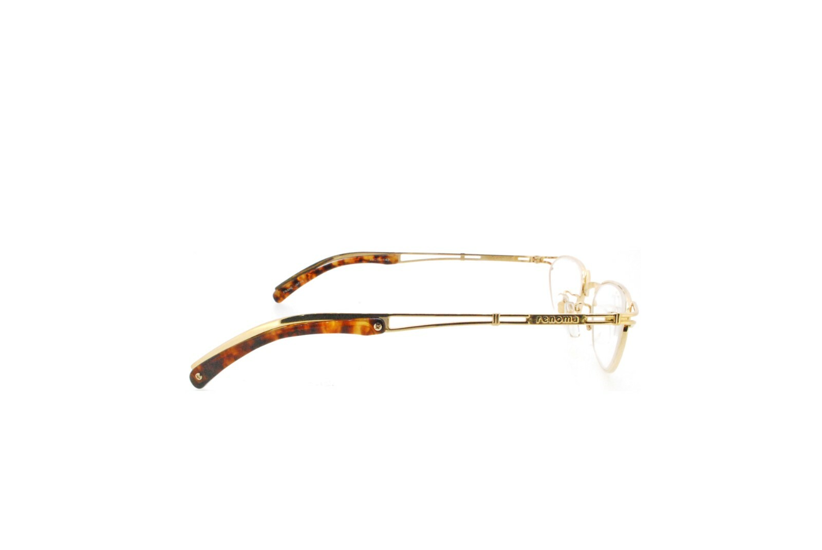 New Authentic renoma T21-9501 COL 1A Japan 90s Vintage Gold Eyeglasses Frames