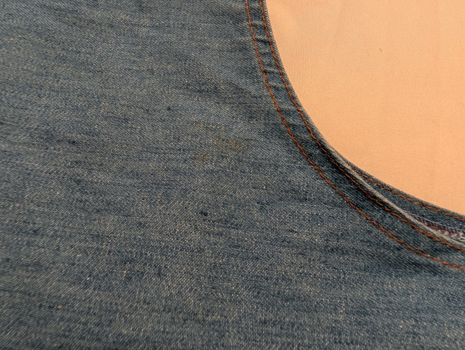 Gaslight Blue Denim Vest Button Front Size L Regular Cotton/Polyester