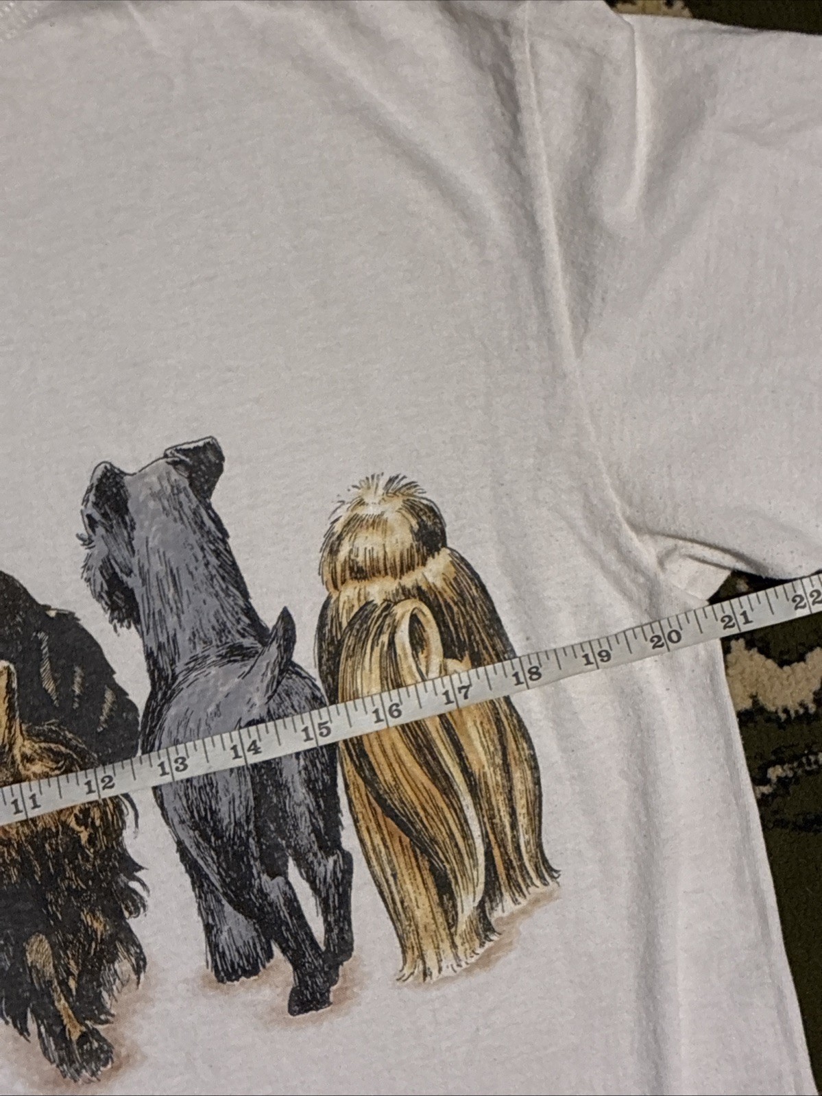 Vintage Dog Double Sided T Shirt Men’s L 90s Puppy K9