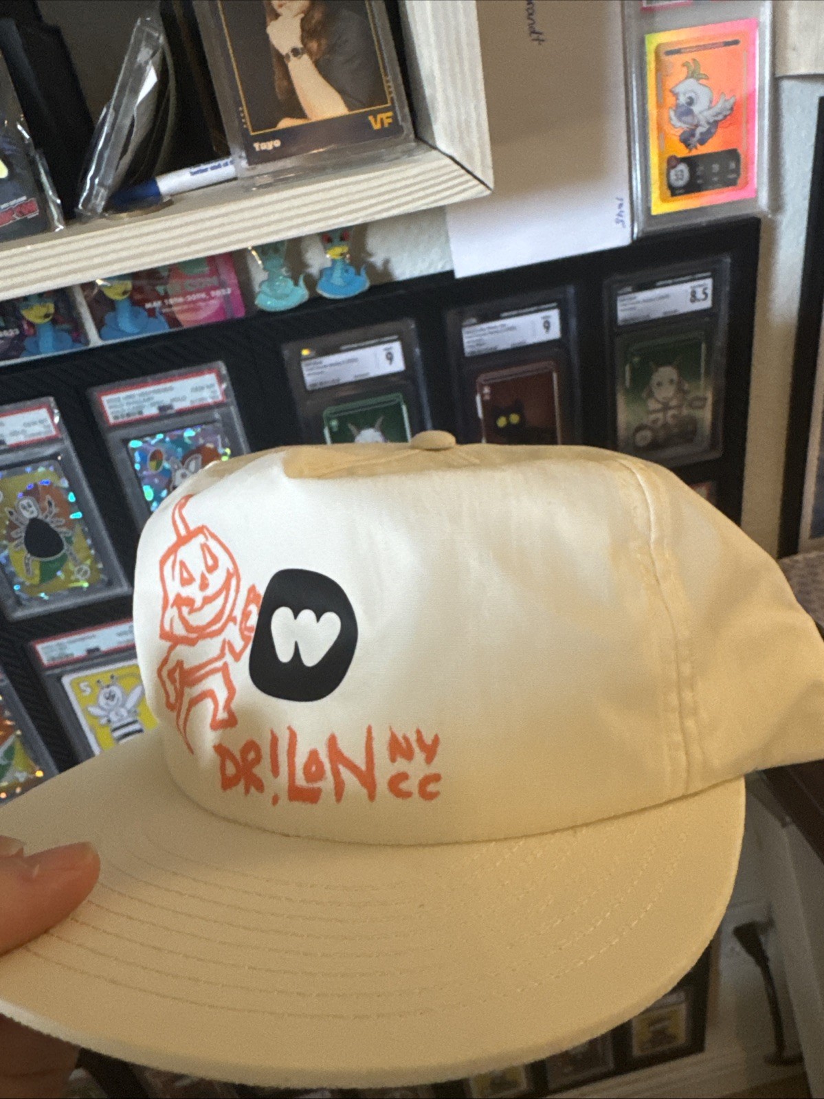 VEEFRIENDS 1/1 Whatnot Snapback Hat – Hand-Drawn Custom Sketch by Andrew Drilon