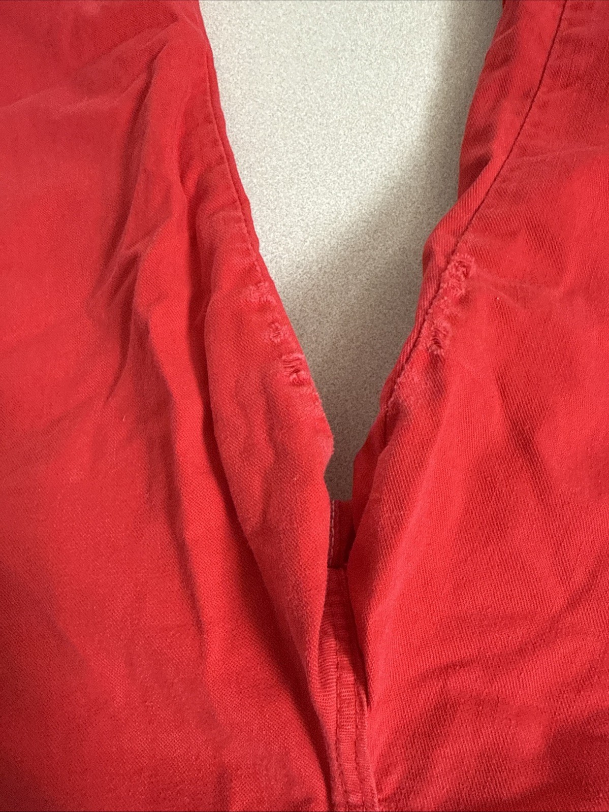 VTG 80’S WRANGLER RED CARGO PANTS BAGGY JUNIOR SZ 9 BORN IN USA MADE (37)