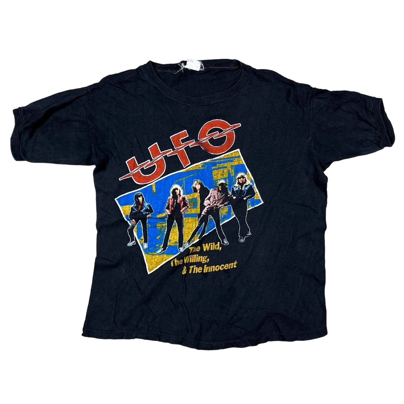 VTG 80s UFO the Wild the Willing and the Innocent T-Shirt Size XL