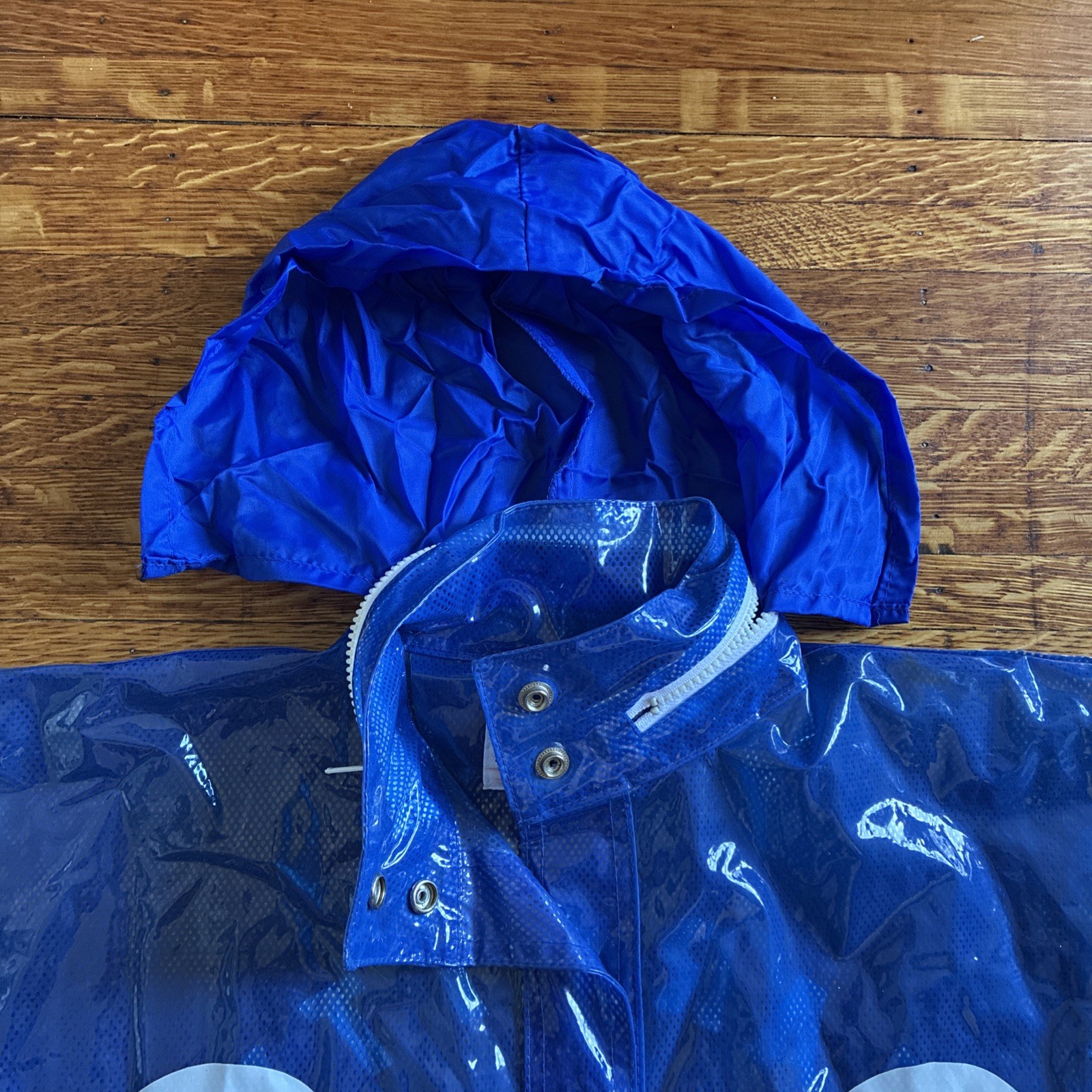 VTG RARE Kenn Sporn for Wippette Jersey Varsity Vinyl Raincoat Festival Rave