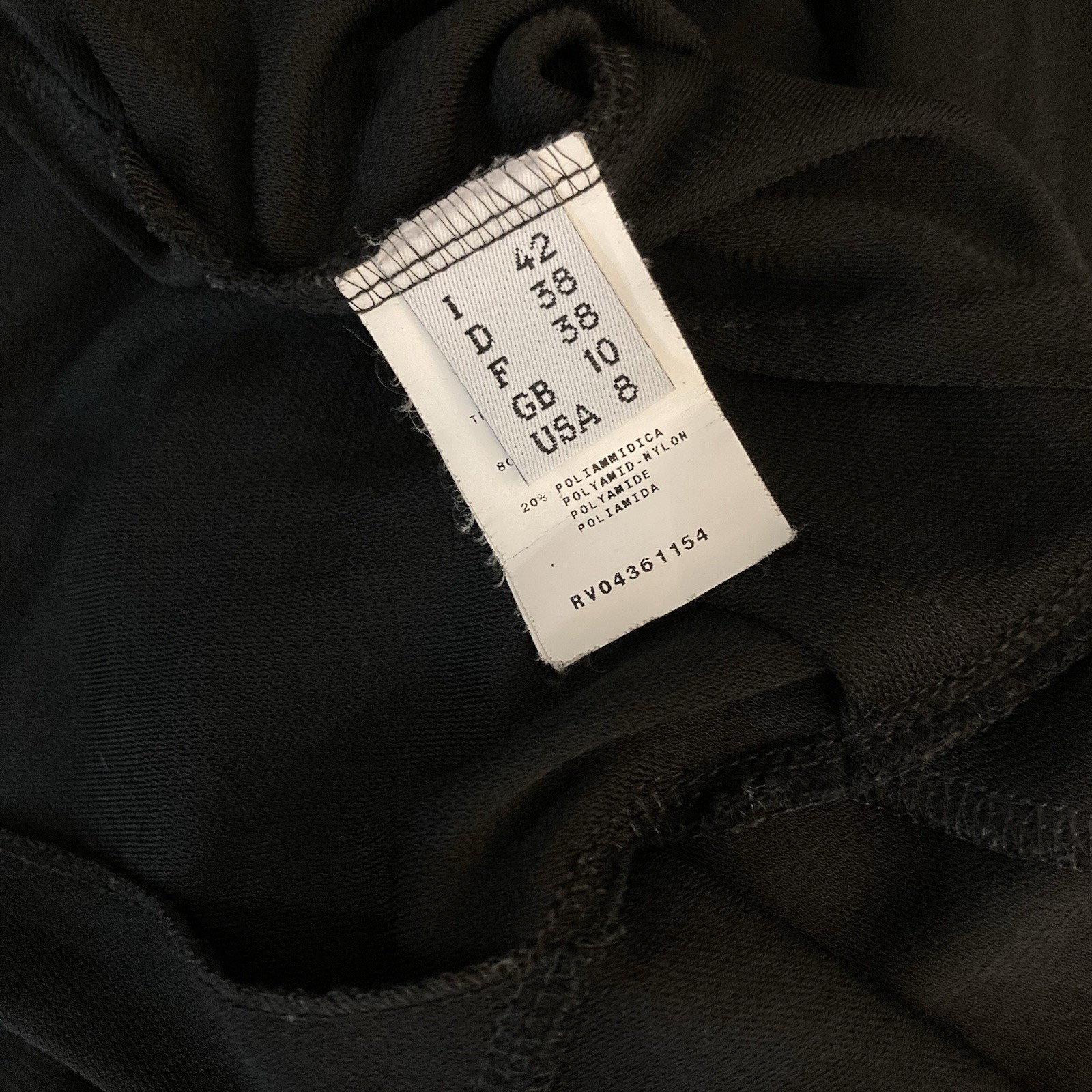 Moschino Women’s 90’s Black Mesh Dress Cheap and Chic Size 8 Made In Italy