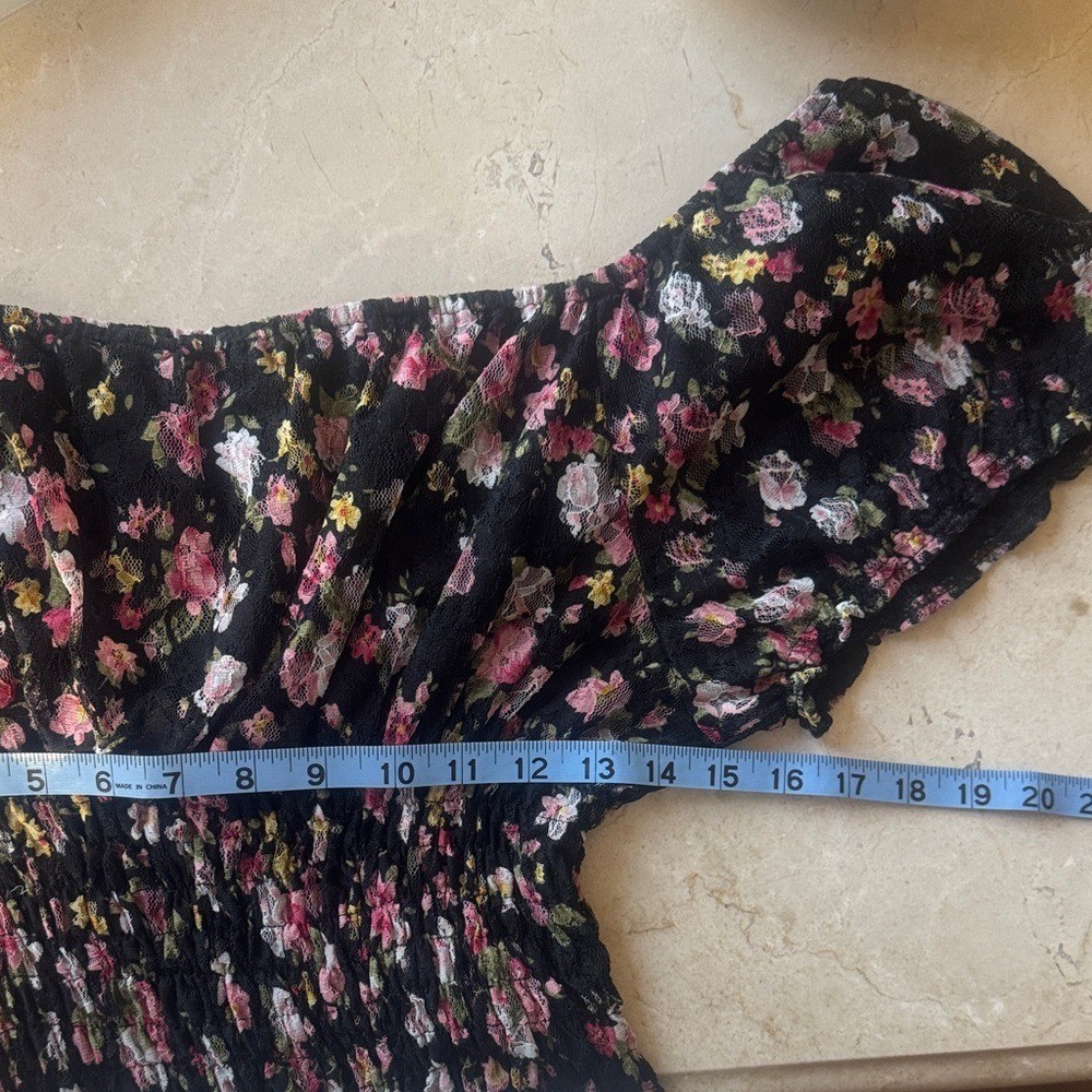 Vintage Marrika Nakk Floral Skirt Set Coquette Ruffle Cottagecore S Euro Summer