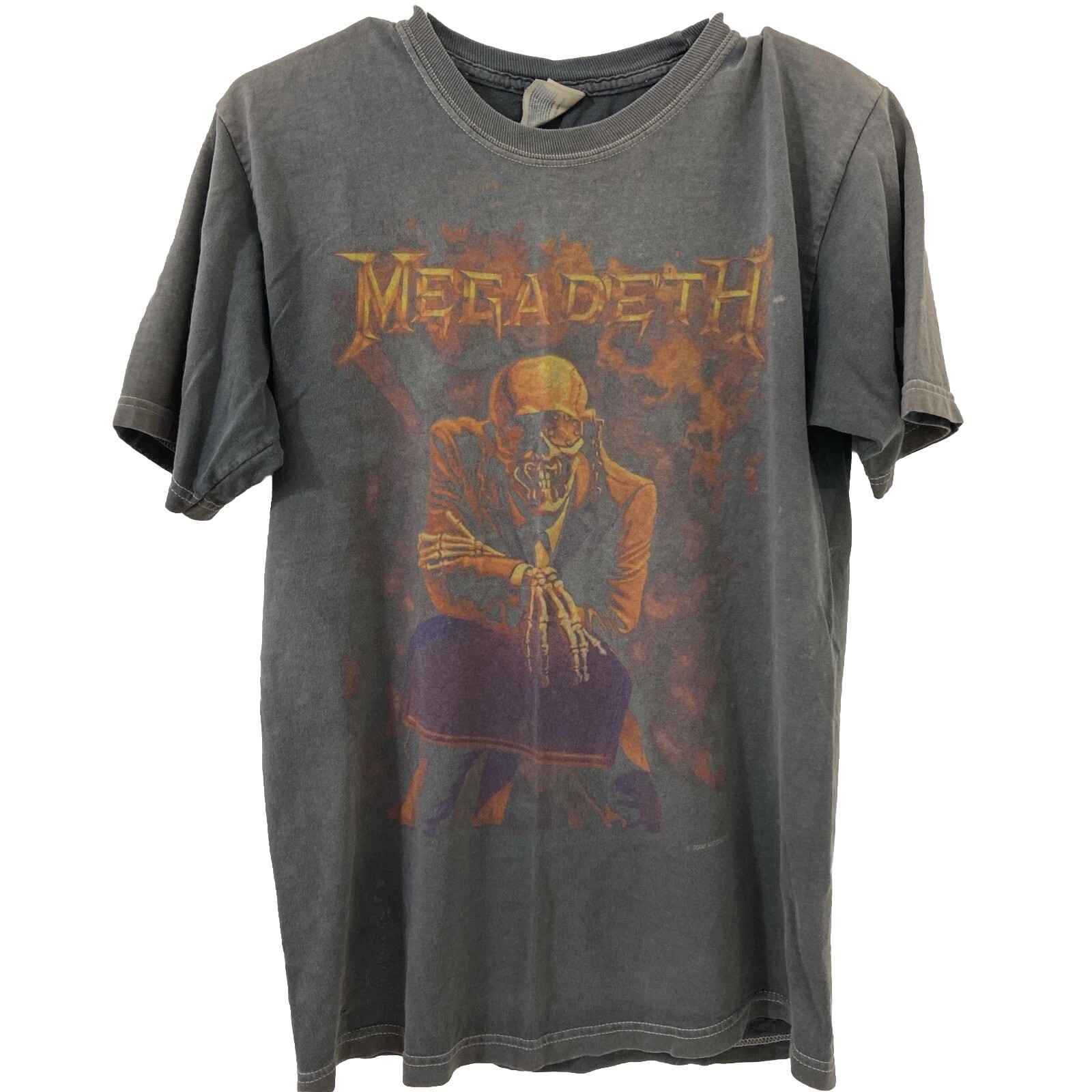 Small Megadeth Peace Sells 2006 Black Short Sleeve Band T-shirt READ