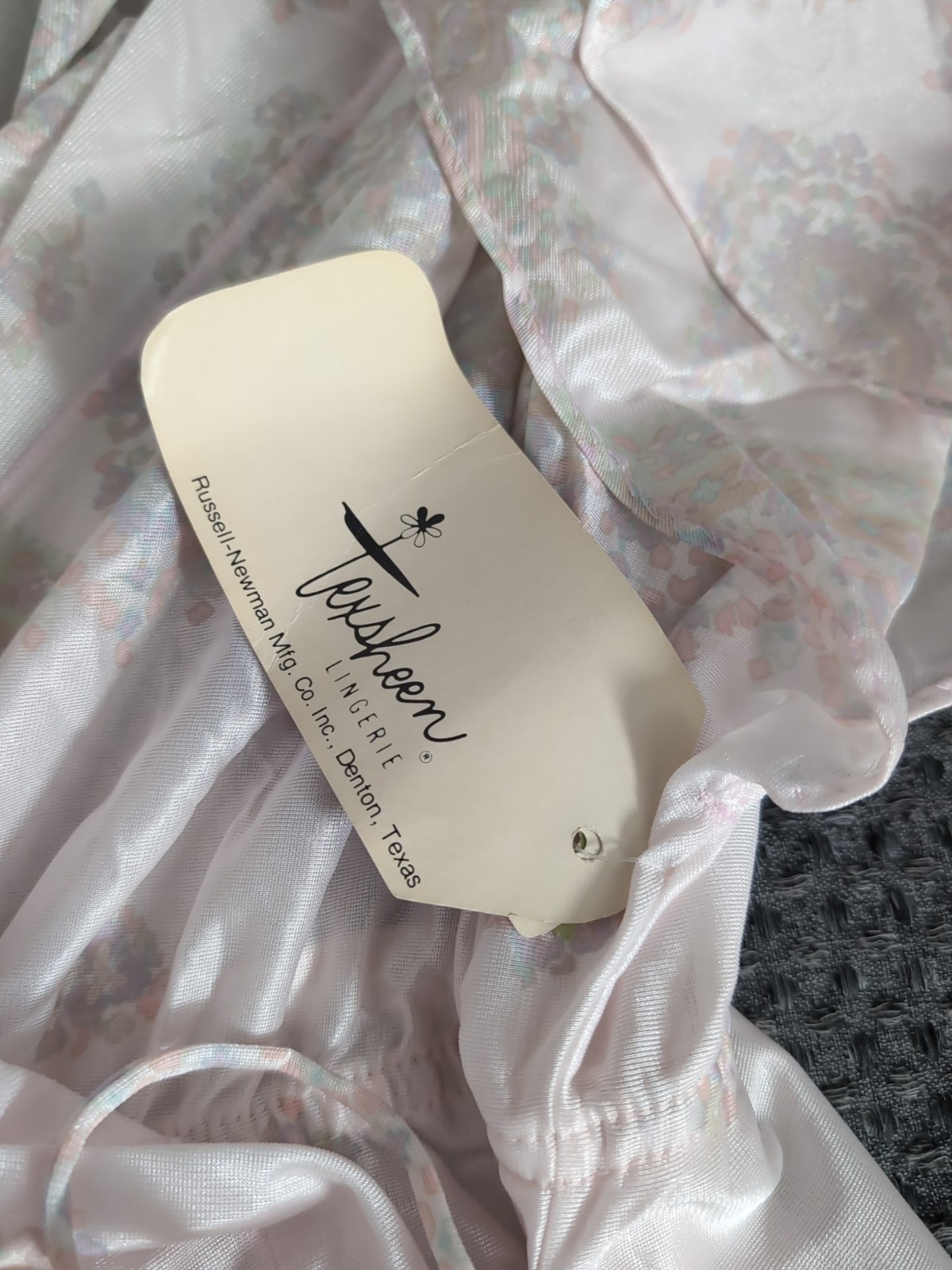 Texsheen Lingerie Robe Russell Newman Nylon Size Large New With Tags Vintage