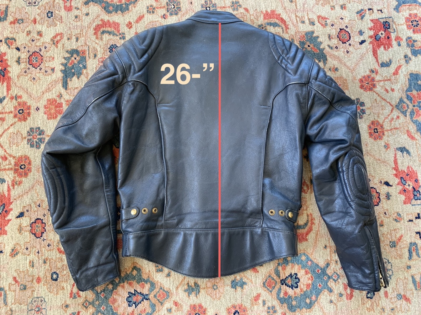 vintage MARS (Australian) BLUE leather motorcycle Jacket 1980s cafe racer 40*
